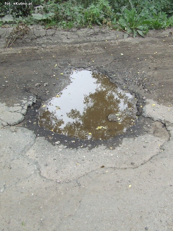 Droga z Karolewa do Łaniąt jak sito