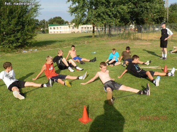 Obóz sportowy młodzieży AZS WSGK KUTNO w Łącku
