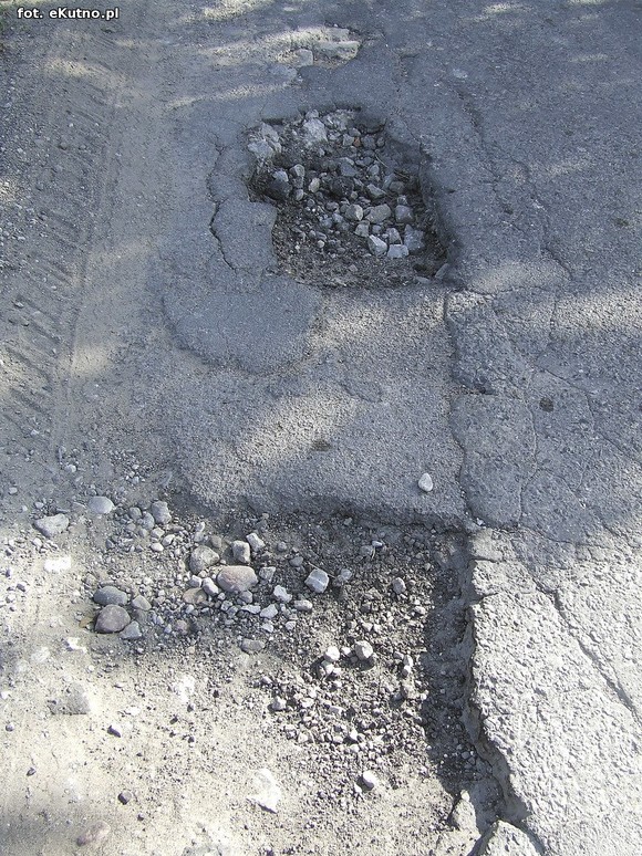 Polskie drogi. W gminie Kutno i Strzelce możesz uszkodzić zawieszenie