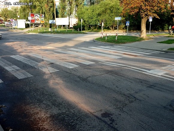 Stłuczka na skrzyżowaniu