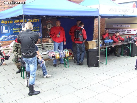 Akcja Motoserce z  Klubem Boruta MC