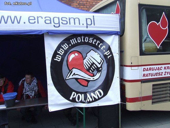 Akcja Motoserce z  Klubem Boruta MC