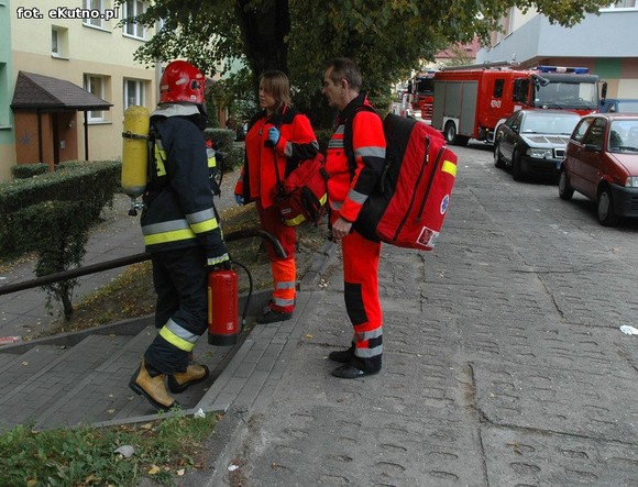 Wybuch gazu na Grunwaldzkiej. Kutnowscy strażacy w akcji