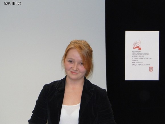 Zwycięstwo Darii Jankowskiej w konkursie wierszy i pieśni patriotycznych