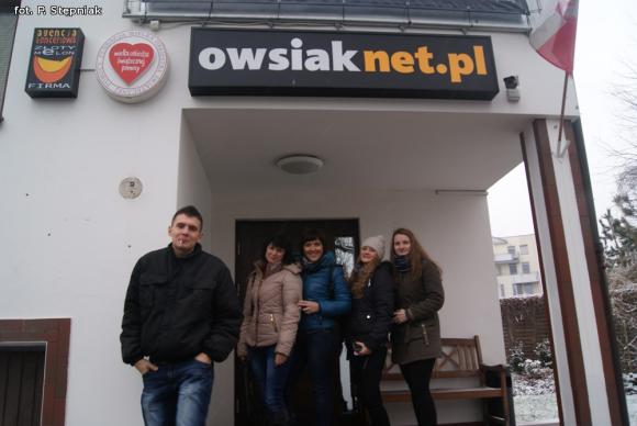 Sztab WOŚP z Zespołu Szkół w Żychlinie u Jurka Owsiaka