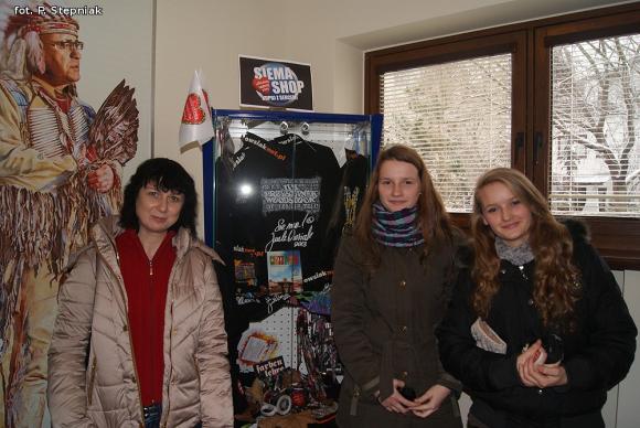 Sztab WOŚP z Zespołu Szkół w Żychlinie u Jurka Owsiaka