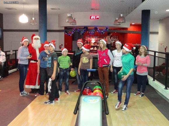 Mikołaj w parku wodnym i na lodowisku