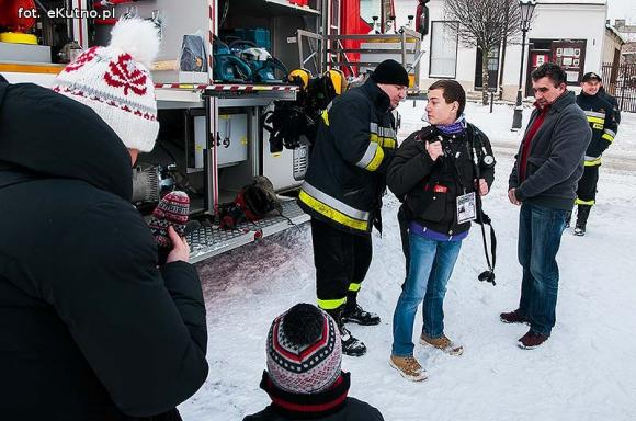 Prezentacja sprzętu i umiejętności strażaków