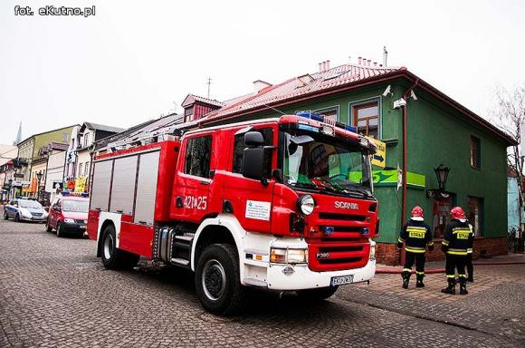 Pożar poddasza na Królewskiej