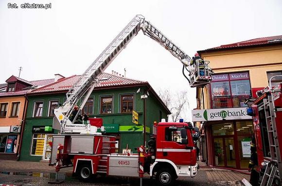 Pożar poddasza na Królewskiej
