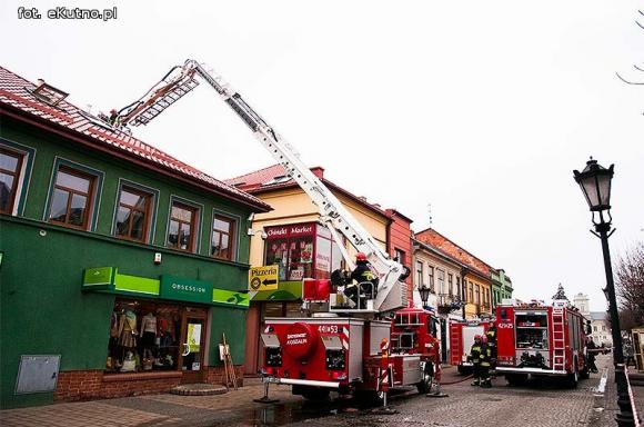 Pożar poddasza na Królewskiej