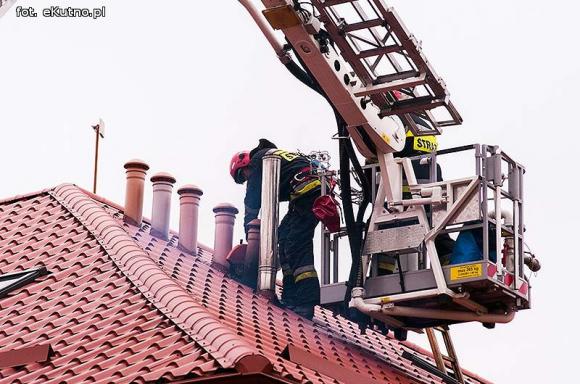 Pożar poddasza na Królewskiej