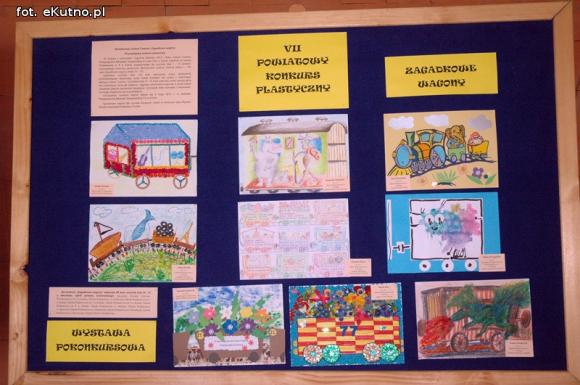 Co się mieści w wagonach Lokomotywy? VII powiatowy konkurs plastyczny rozstrzygnięty