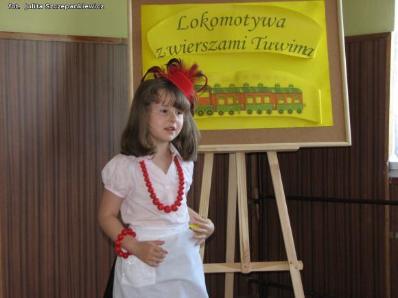 Lokomotywa z wierszami Tuwima dojechała do Krośniewic