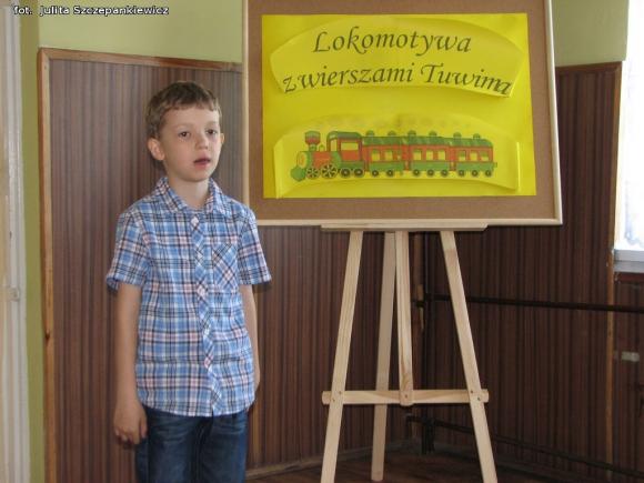 Lokomotywa z wierszami Tuwima dojechała do Krośniewic