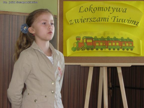 Lokomotywa z wierszami Tuwima dojechała do Krośniewic