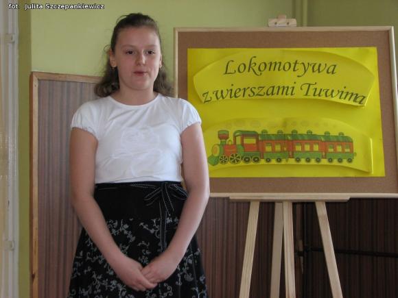 Lokomotywa z wierszami Tuwima dojechała do Krośniewic