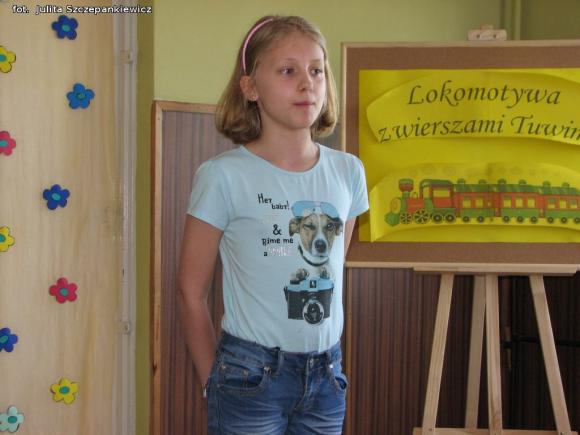 Lokomotywa z wierszami Tuwima dojechała do Krośniewic