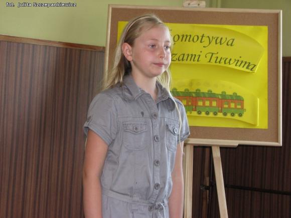 Lokomotywa z wierszami Tuwima dojechała do Krośniewic