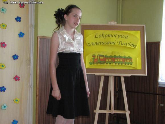 Lokomotywa z wierszami Tuwima dojechała do Krośniewic