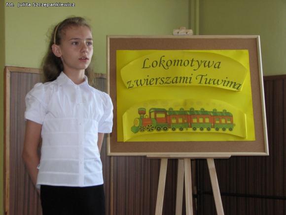 Lokomotywa z wierszami Tuwima dojechała do Krośniewic