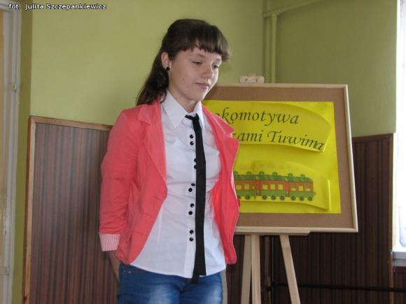 Lokomotywa z wierszami Tuwima dojechała do Krośniewic