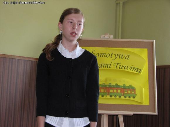 Lokomotywa z wierszami Tuwima dojechała do Krośniewic