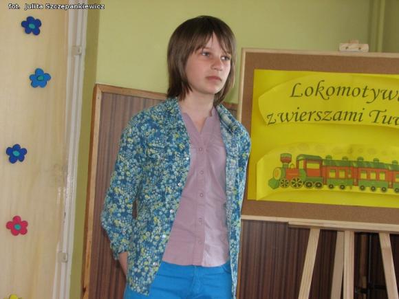 Lokomotywa z wierszami Tuwima dojechała do Krośniewic