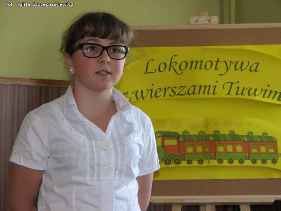 Lokomotywa z wierszami Tuwima dojechała do Krośniewic