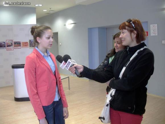 Dziennikarze z Gimnazjum nr 2 u marszałka