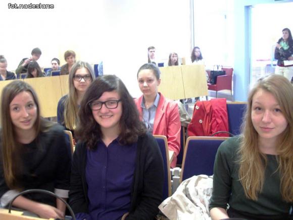 Dziennikarze z Gimnazjum nr 2 u marszałka