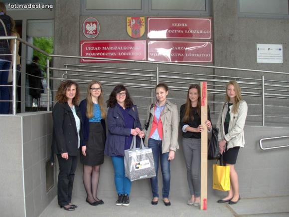 Dziennikarze z Gimnazjum nr 2 u marszałka