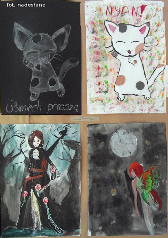 W Gimnazjum nr 2 uczniowie rozwijali swoje zdolności plastyczne