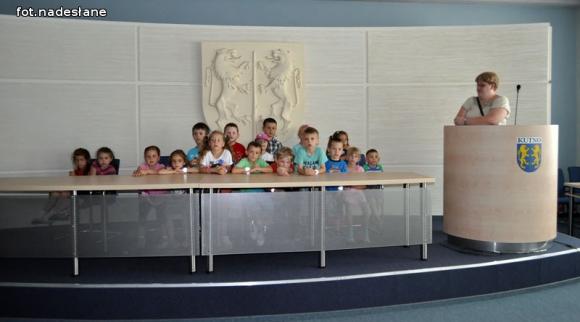 Przedszkolaki urzędowały w gabinecie prezydenta Kutna