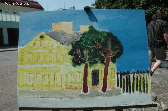 Pejzaże i budynki. Twórczość kutnian na malarskich warsztatach w centrum miasta