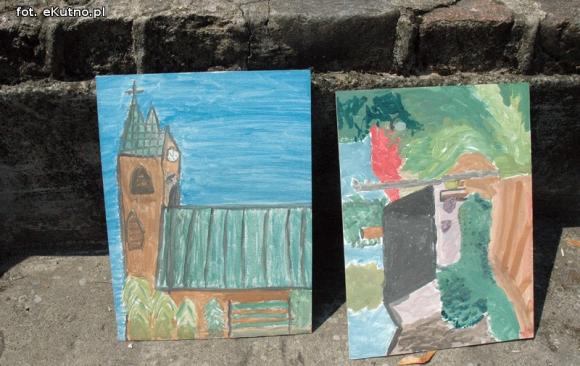 Pejzaże i budynki. Twórczość kutnian na malarskich warsztatach w centrum miasta