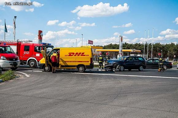 Wypadek na skrzyżowaniu w Kutnie
