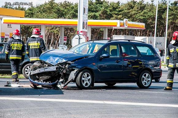 Wypadek na skrzyżowaniu w Kutnie