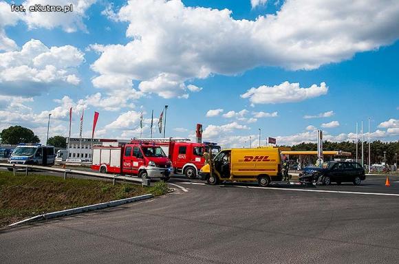 Wypadek na skrzyżowaniu w Kutnie