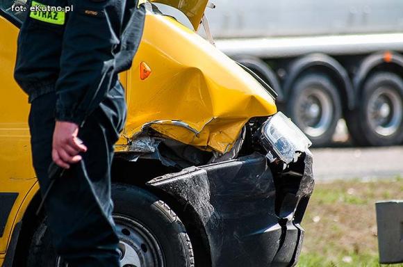 Wypadek na skrzyżowaniu w Kutnie