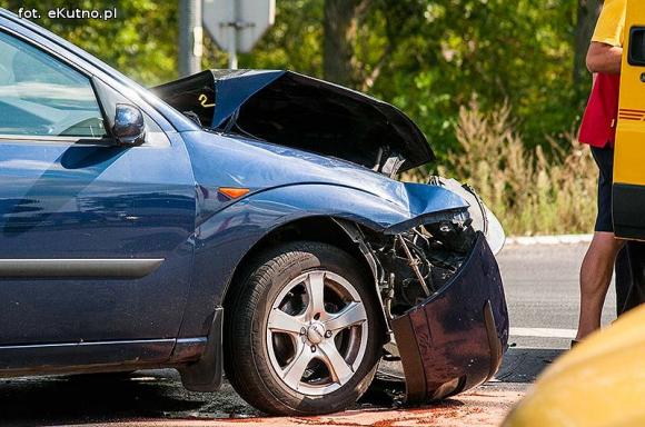 Wypadek na skrzyżowaniu w Kutnie