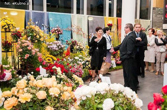 Pachnące róże i motyle na wystawie 