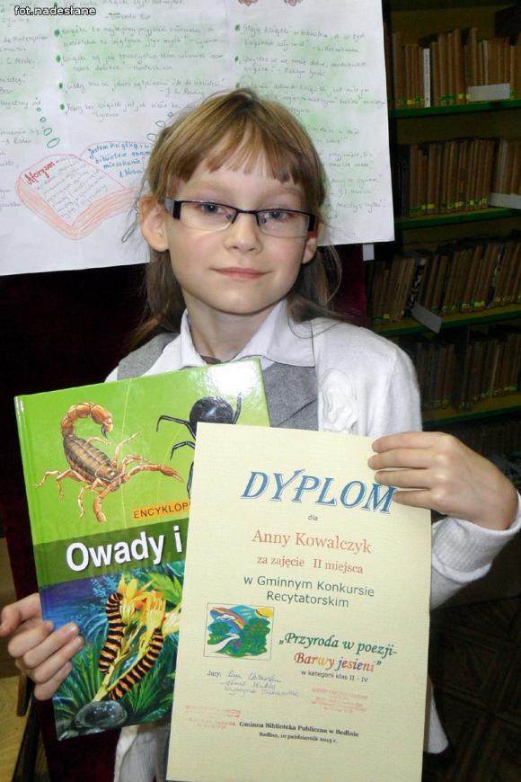 O barwach jesieni na konkursie recytatorskim w Bedlnie