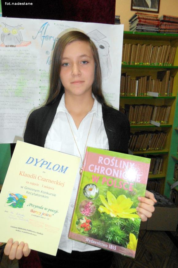 O barwach jesieni na konkursie recytatorskim w Bedlnie