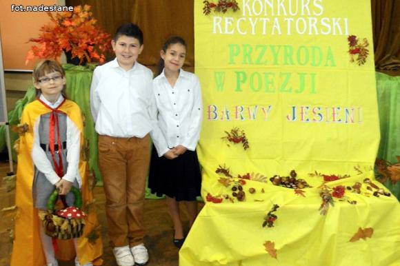 O barwach jesieni na konkursie recytatorskim w Bedlnie