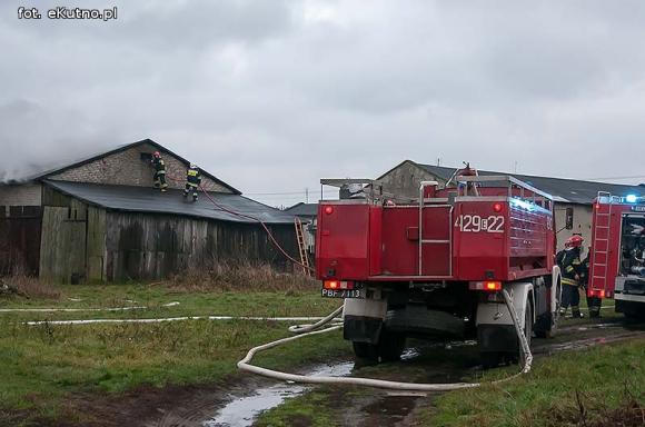 Spaliła się stodoła w Krzesinówku