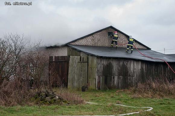 Spaliła się stodoła w Krzesinówku