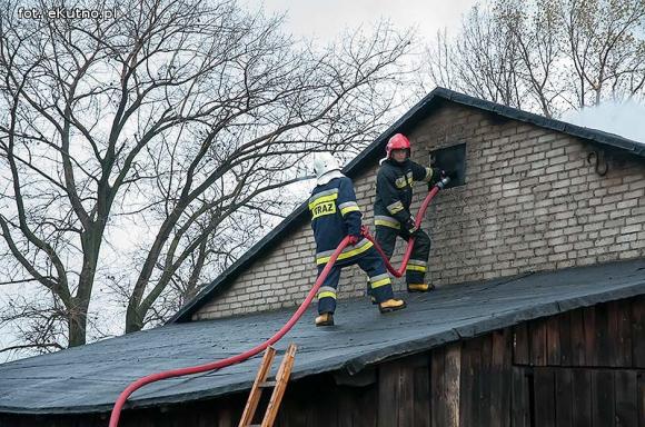 Spaliła się stodoła w Krzesinówku