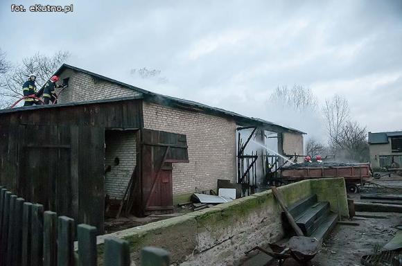 Spaliła się stodoła w Krzesinówku