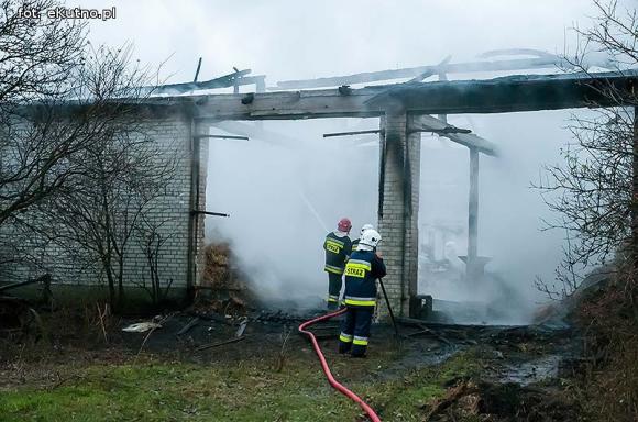 Spaliła się stodoła w Krzesinówku